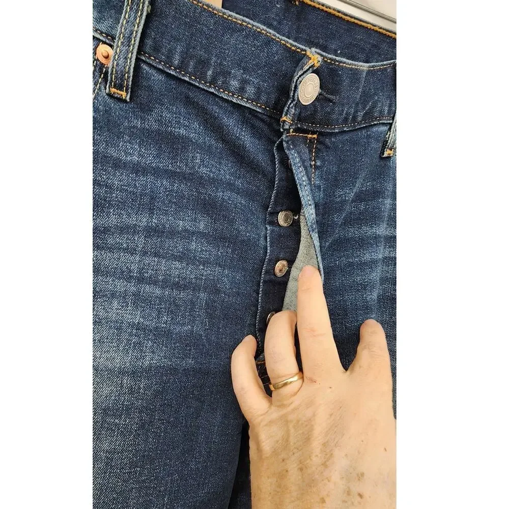 New NWT Levi's 501 Original Advanced Stretch‎ 36 X 30 Jeans Medium Wash Straight